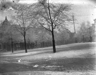 853384 Gezicht op een besneeuwde Neude te Utrecht.